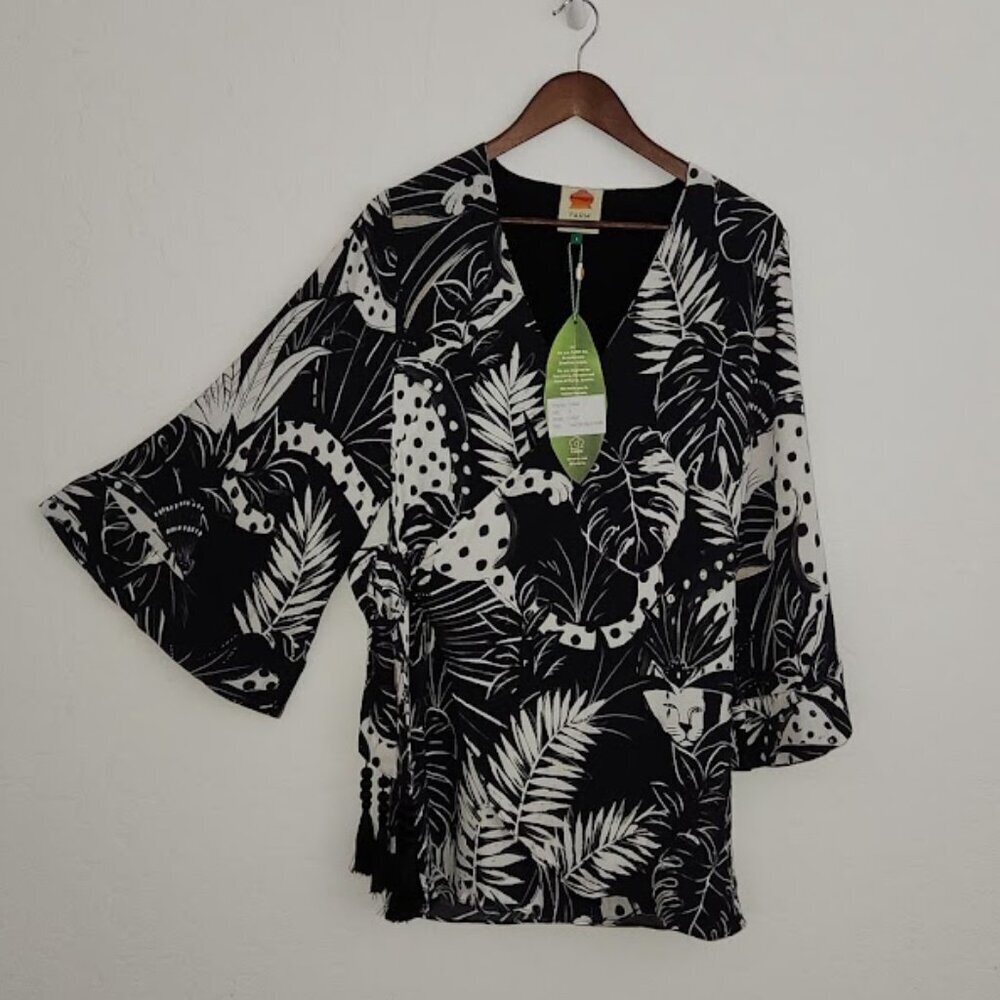 Farm Rio Wrap Dress "Onca de Bolinha" Size Small - Picture 5 of 9